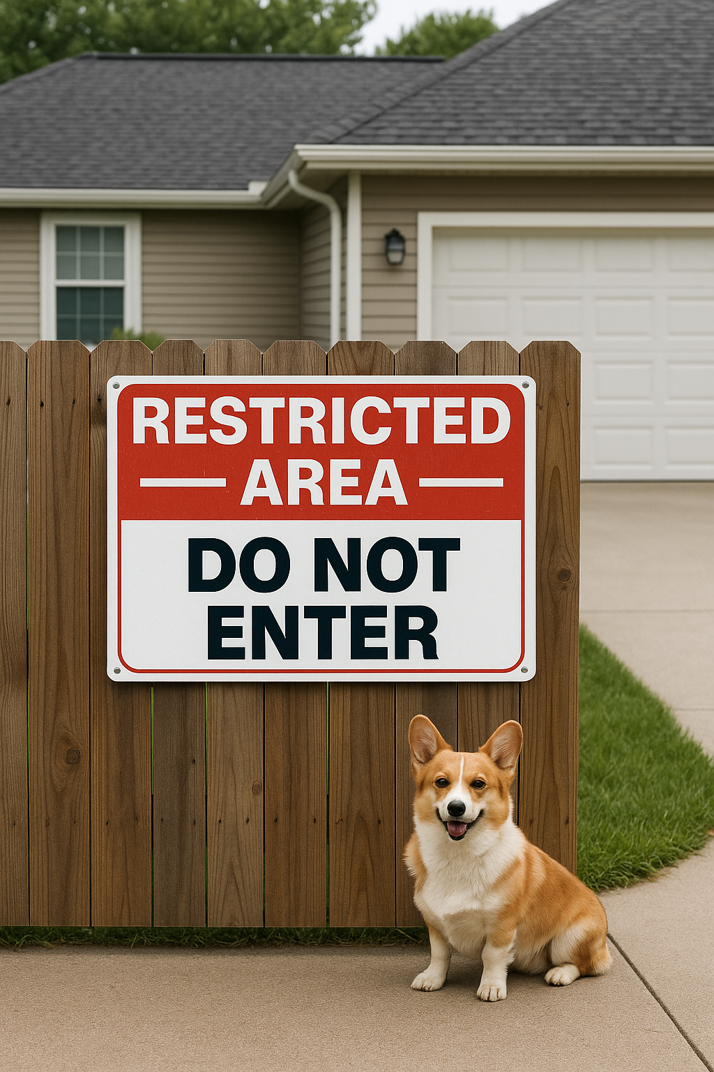 Restricted Area Do Not Enter Sign – 13x13 Security Warning Sign | Safety & Access Control Notice
