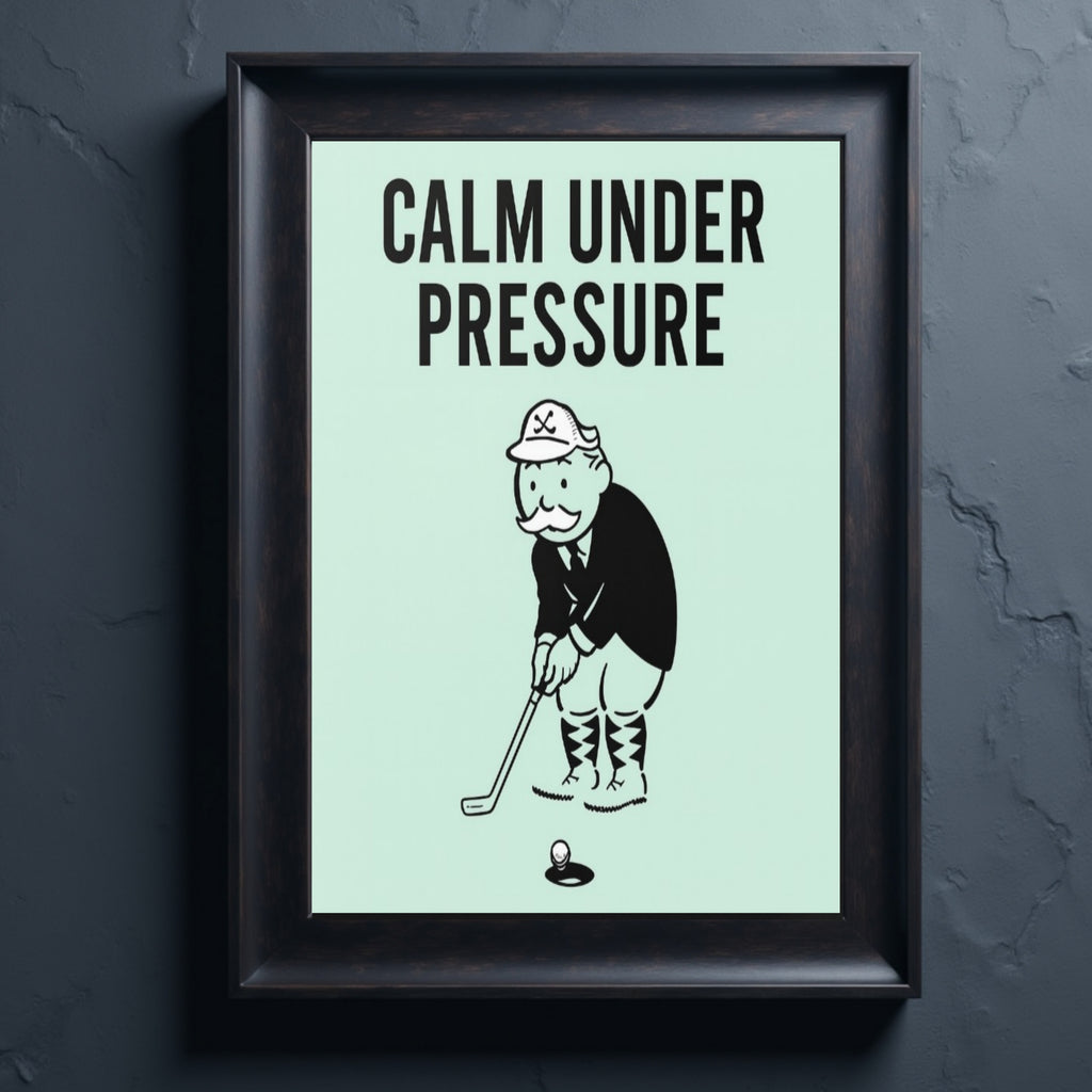 Calm Under Pressure Motivational Poster – Focus and Discipline Wall Art | 13x19 Laminated Print