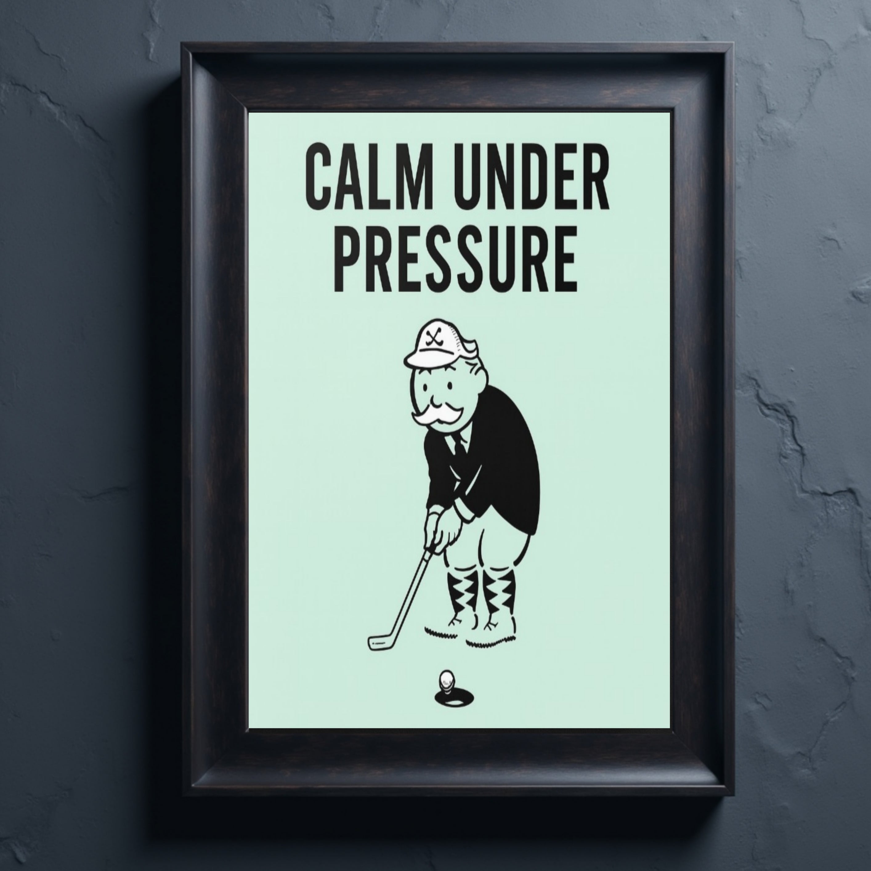 Calm Under Pressure Motivational Poster – Focus and Discipline Wall Art | 13x19 Laminated Print