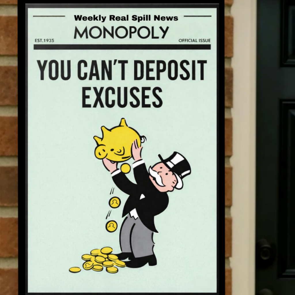 You Can’t Deposit Excuses Motivational Poster – 13x19 Laminated Hustle Wall Art