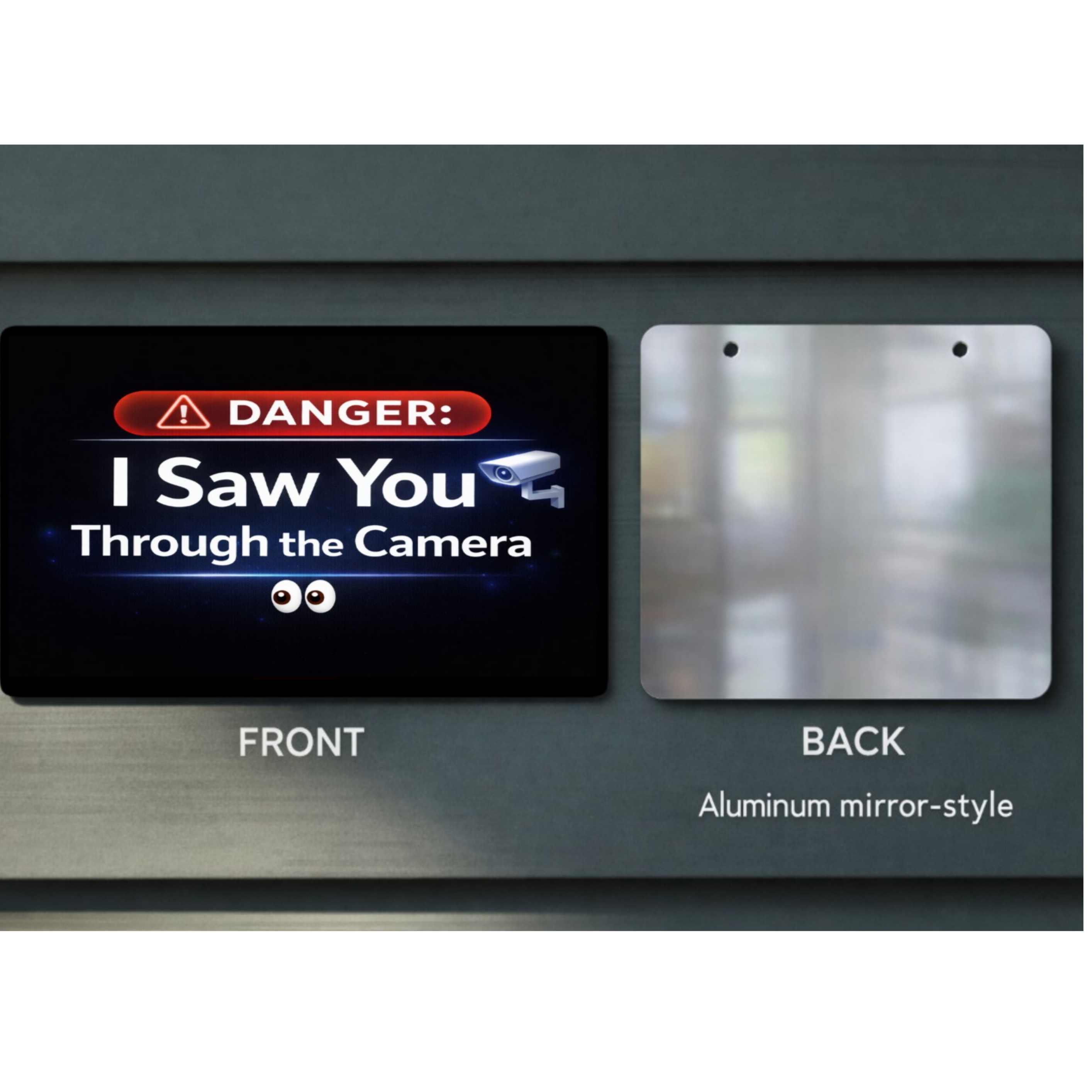 Security Camera Warning Sign I Saw You Through The Camera Modern Door Sign Home Protection Decor