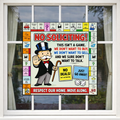 Funny No Soliciting Monopoly Style Sign We Don’t Want To Buy Or Sell 12x12in Laminated Door Sign Home Protection Decor