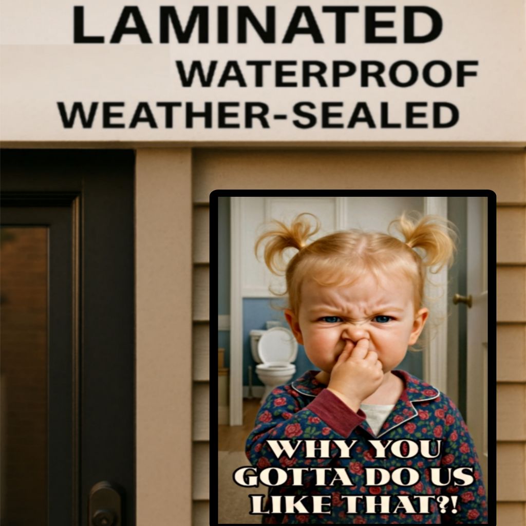 Funny Bathroom Reaction Sign Why You Gotta Do Us Like That 13x19 Laminated Bathroom Humor Wall Art Kids Funny Decor