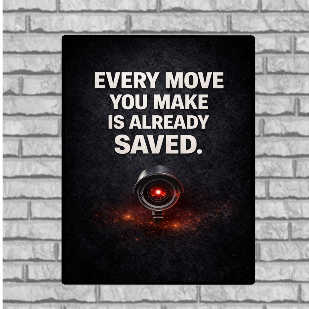 Security Camera Warning Sign 13x19 Laminated Outdoor Sign Every Move You Make Is Already Saved Porch Protection Surveillance Sign
