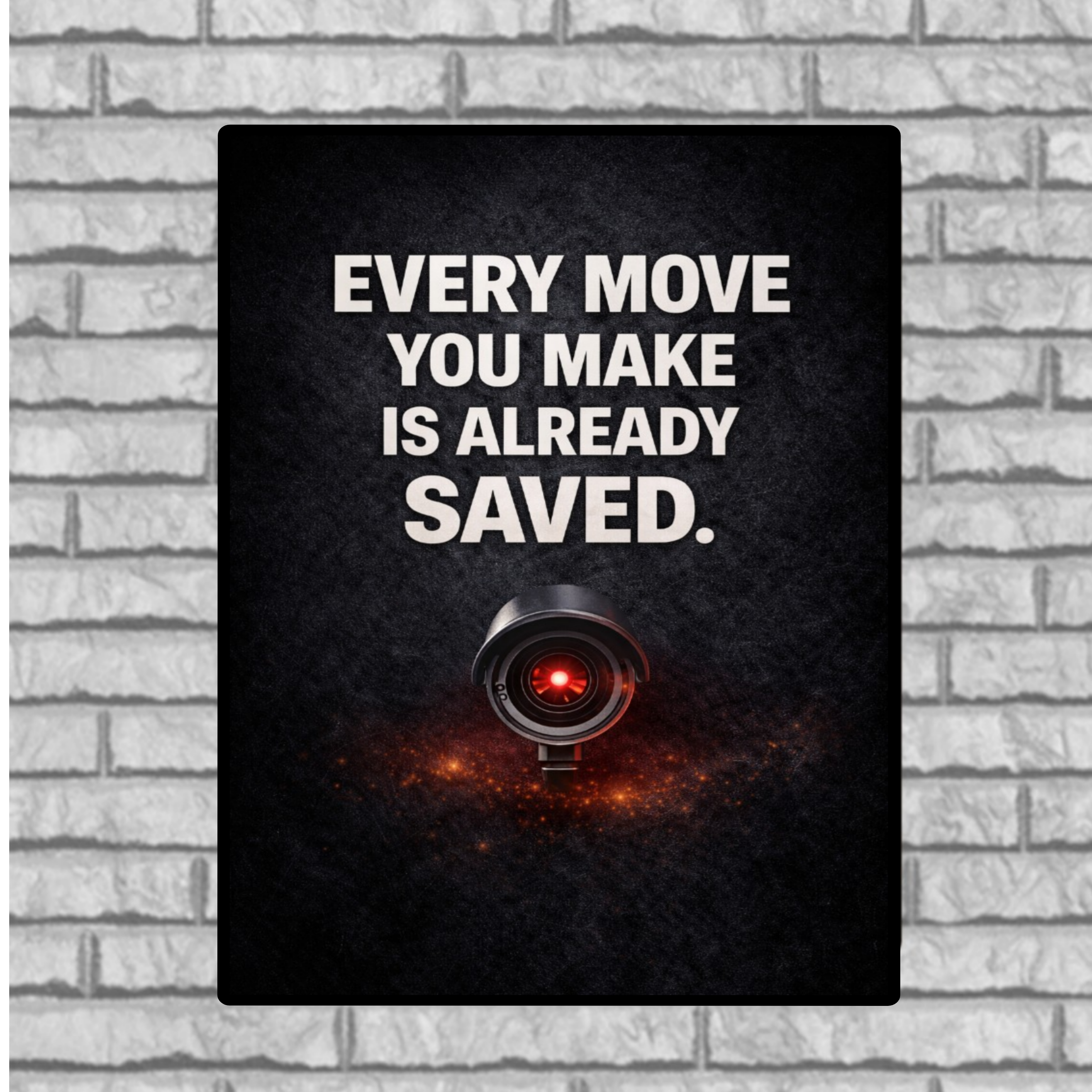 Security Camera Warning Sign 13x19 Laminated Outdoor Sign Every Move You Make Is Already Saved Porch Protection Surveillance Sign