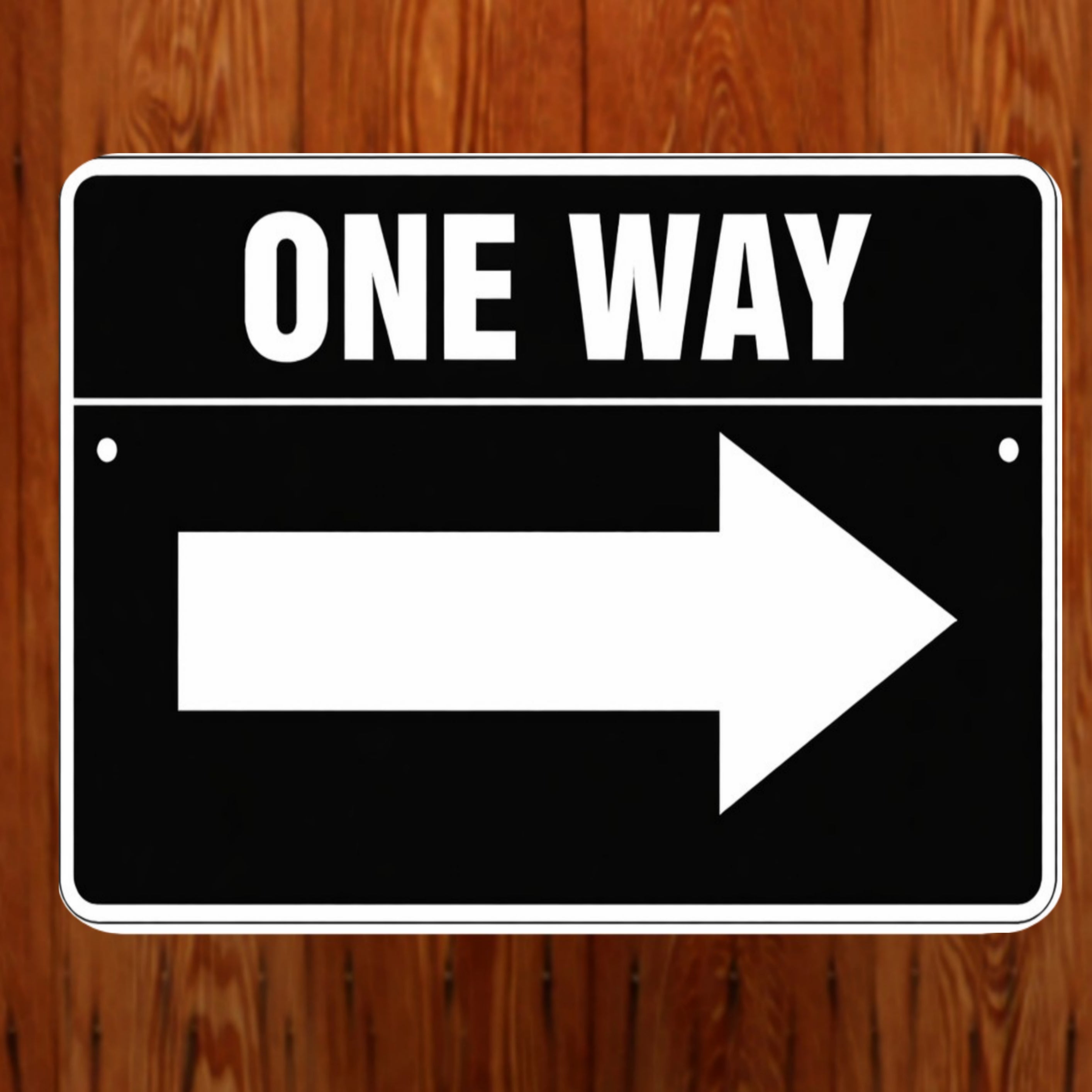 One Way Left Arrow Sign 12x12 – Directional Traffic Sign, Driveway Garage Business Sign, Laminated Aluminum Backing Weather Resistant