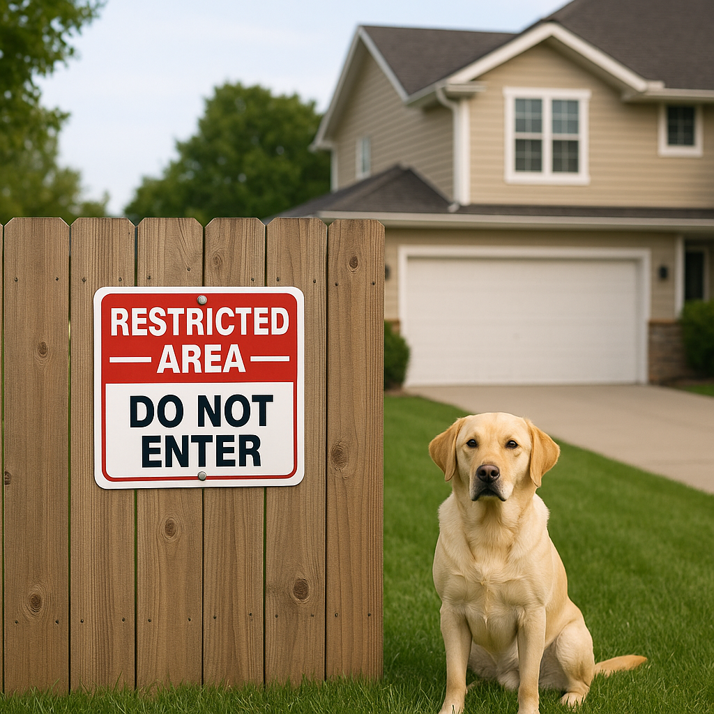 Restricted Area Do Not Enter Sign – 13x13 Security Warning Sign | Safety & Access Control Notice