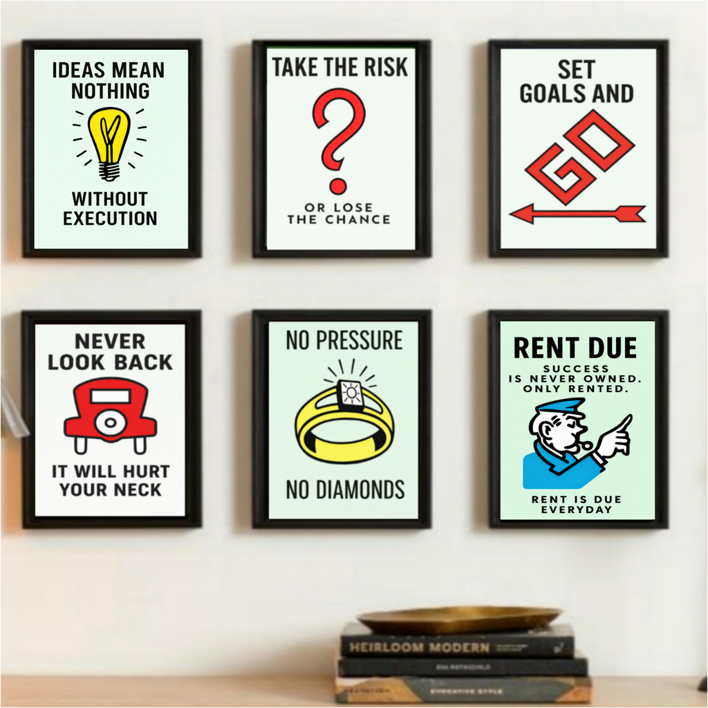 Rent Is Due Every Day Motivational Poster – Hustle Mindset Entrepreneur Wall Art 13x19in Laminated or Framed Print