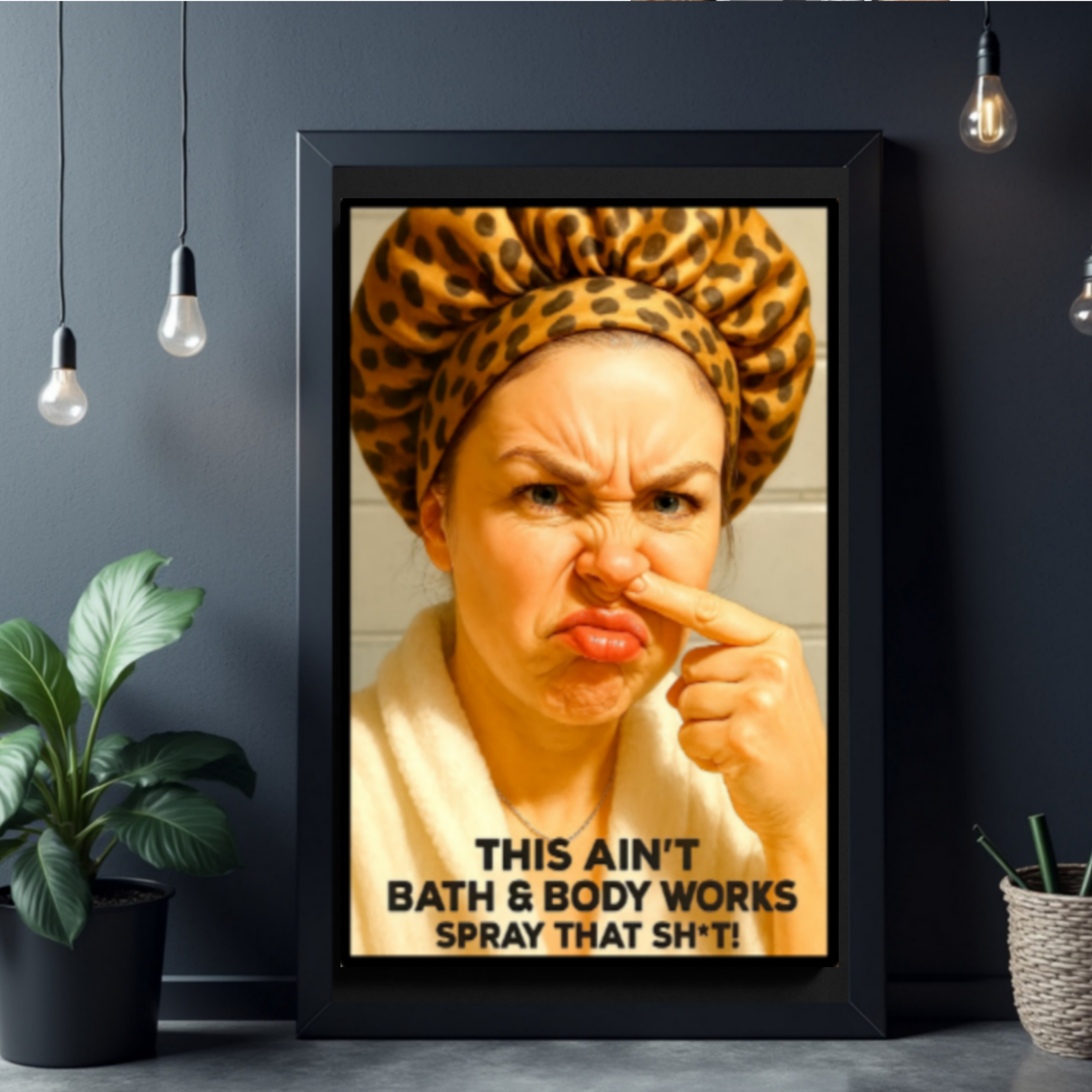 Funny Bathroom Sign Spray That Sh*t Bathroom Humor Wall Art 13x19 Laminated Restroom Decor Bold Funny Toilet Sign Home Decor