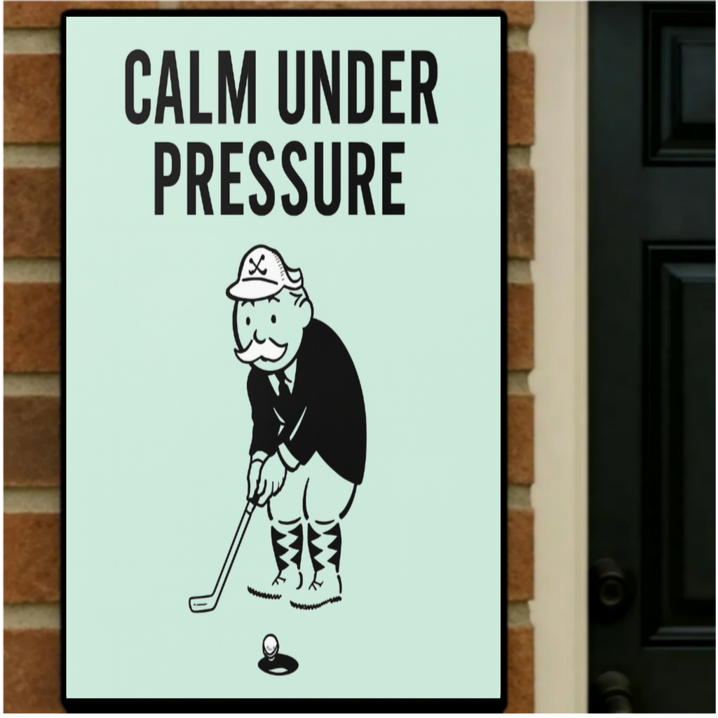 Calm Under Pressure Motivational Poster – Focus and Discipline Wall Art | 13x19 Laminated Print