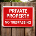 Private Property No Trespassing Signs – Multi-Color Set | Durable Outdoor Warning Signs (6x9