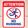 No Running Pool Sign Safety Warning Sign 13x19 Laminated Pool Area Sign Outdoor Pool Safety Decor