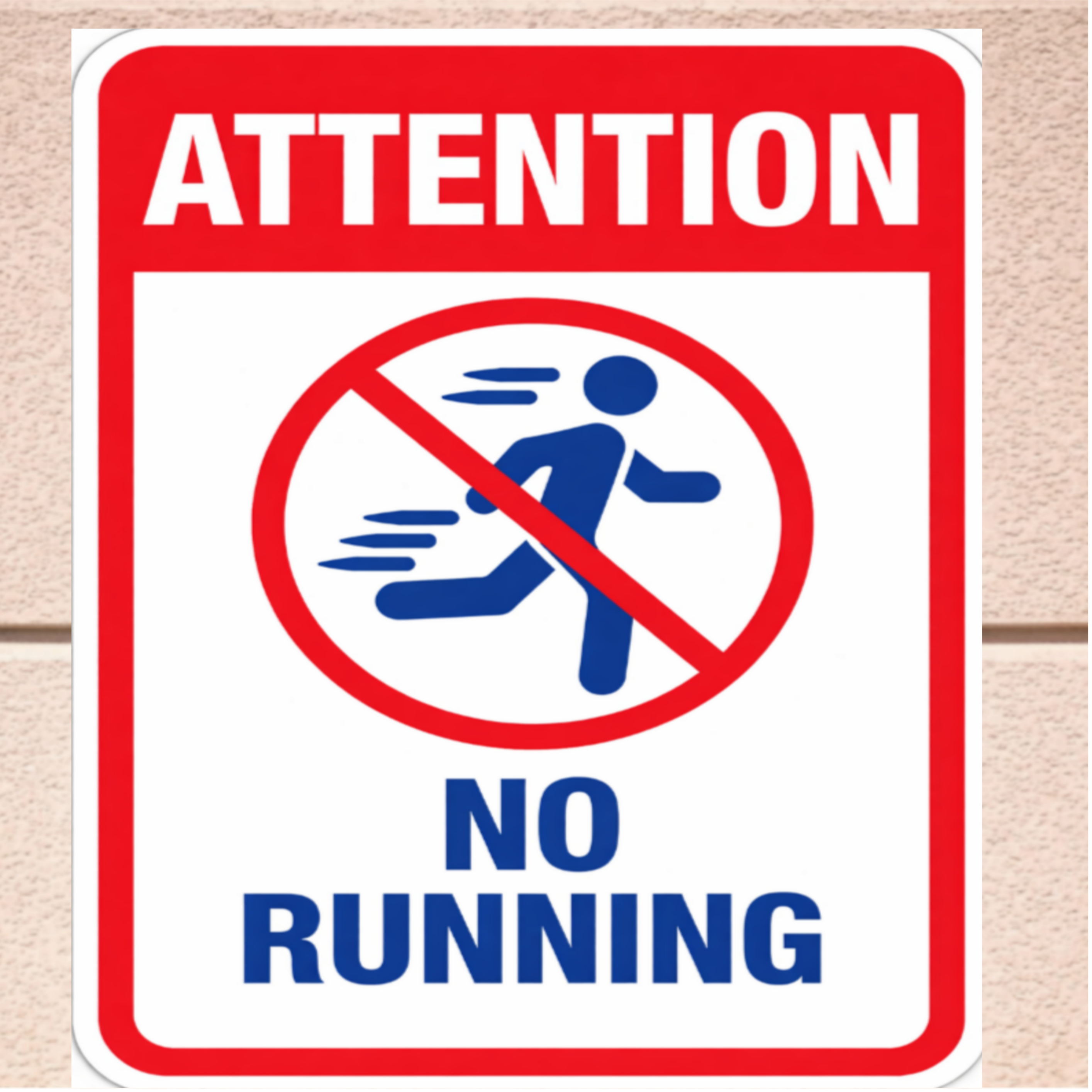 No Running Pool Sign Safety Warning Sign 13x19 Laminated Pool Area Sign Outdoor Pool Safety Decor
