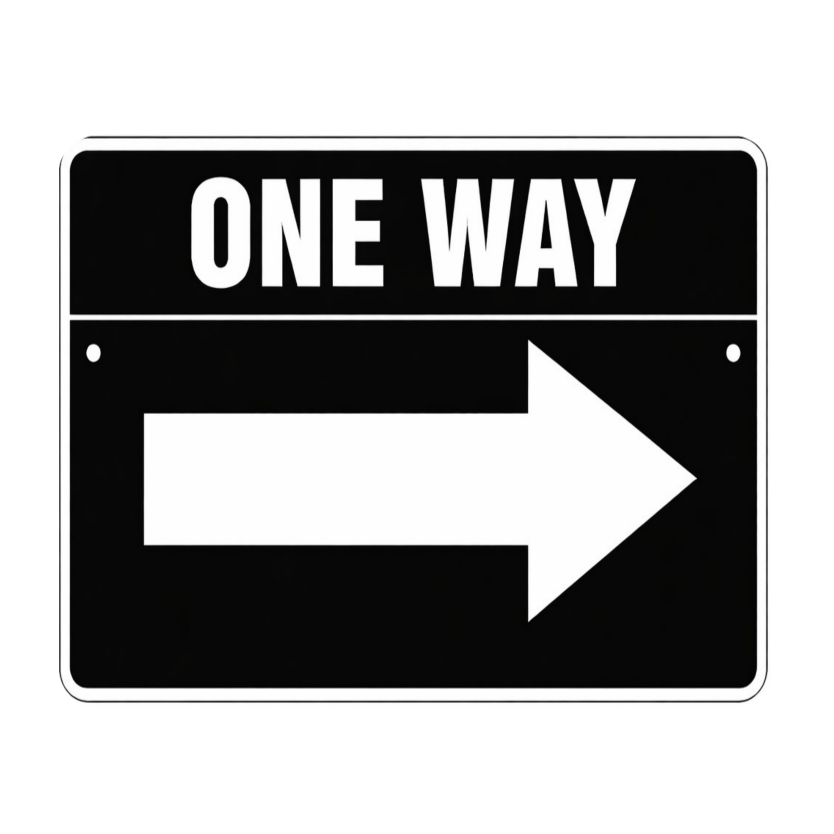 One Way Left Arrow Sign 12x12 – Directional Traffic Sign, Driveway Garage Business Sign, Laminated Aluminum Backing Weather Resistant