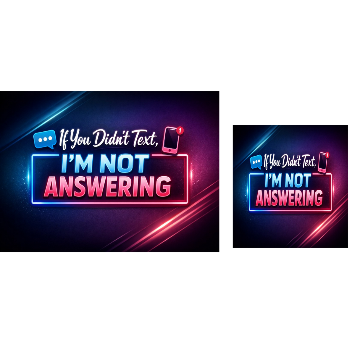 No Text, No Answer” Door Sign – Modern Funny Entryway Decor | Do Not Disturb Home Sign