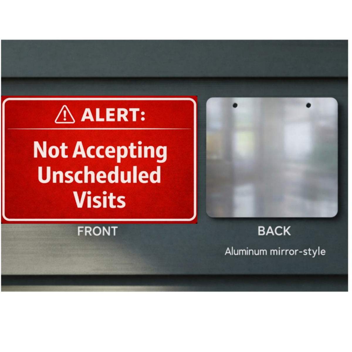 Alert Not Accepting Unscheduled Visits Sign Funny No Soliciting Door Sign Home Privacy Decor