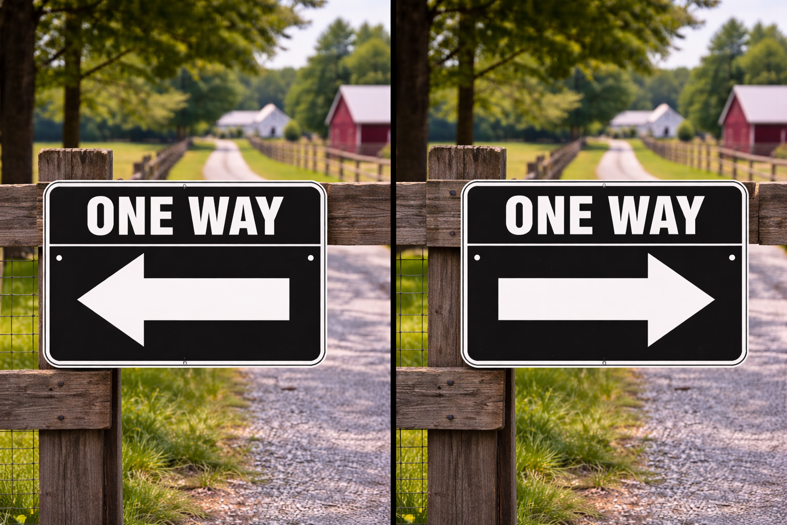 One Way Left Arrow Sign 12x12 – Directional Traffic Sign, Driveway Garage Business Sign, Laminated Aluminum Backing Weather Resistant