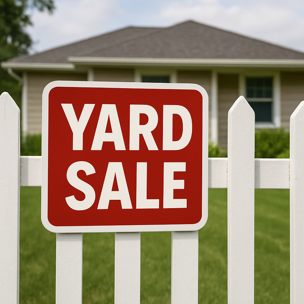 Yard Sale Sign – 19x13 Outdoor Garage Sale Sign | Bold Lawn & Driveway Sale Display