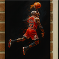 Legendary MJ Basketball Wall Art Inspired by Jordan Dunk Poster Sports Wall Decor Athlete Motivation Print 13x19 Laminated
