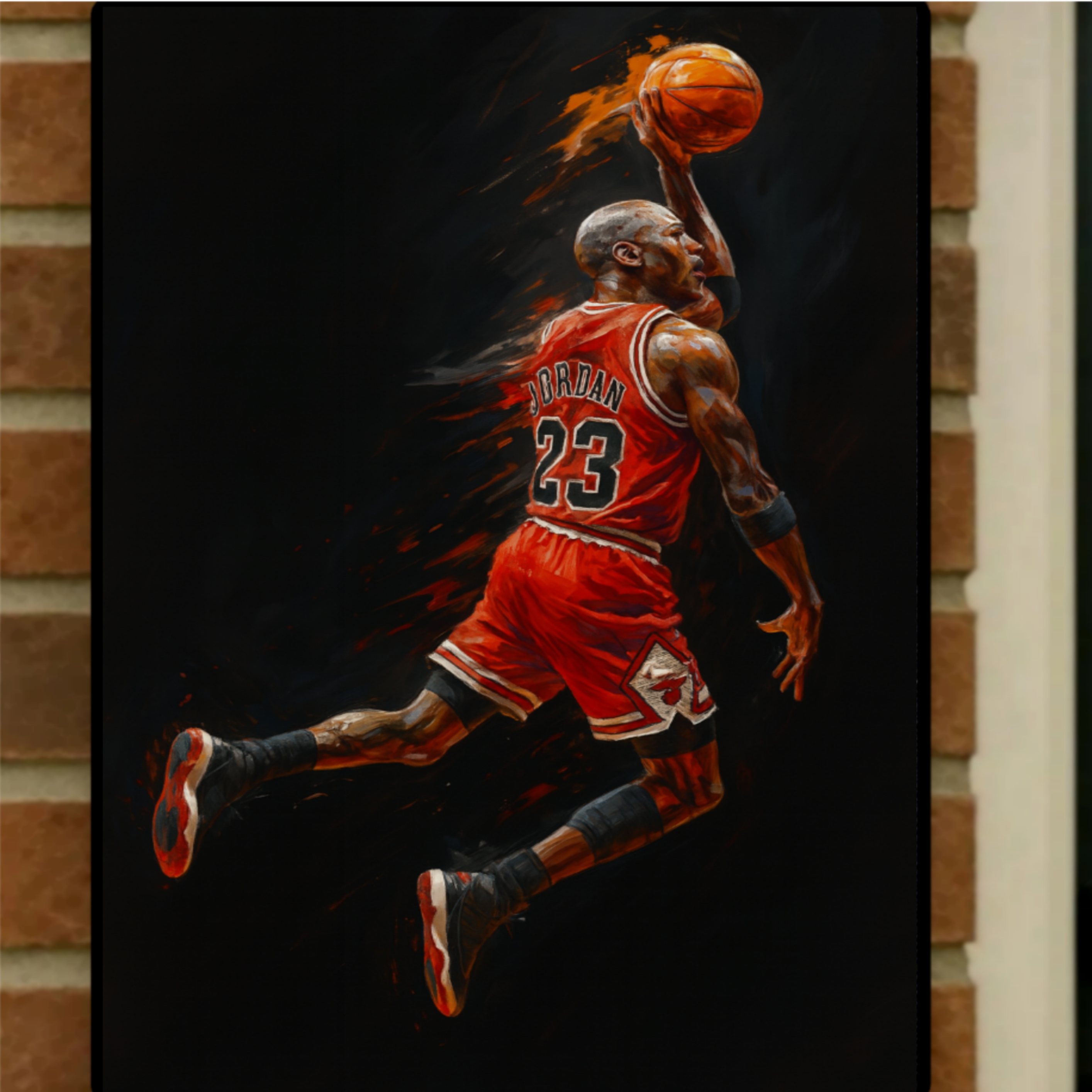 Legendary MJ Basketball Wall Art Inspired by Jordan Dunk Poster Sports Wall Decor Athlete Motivation Print 13x19 Laminated