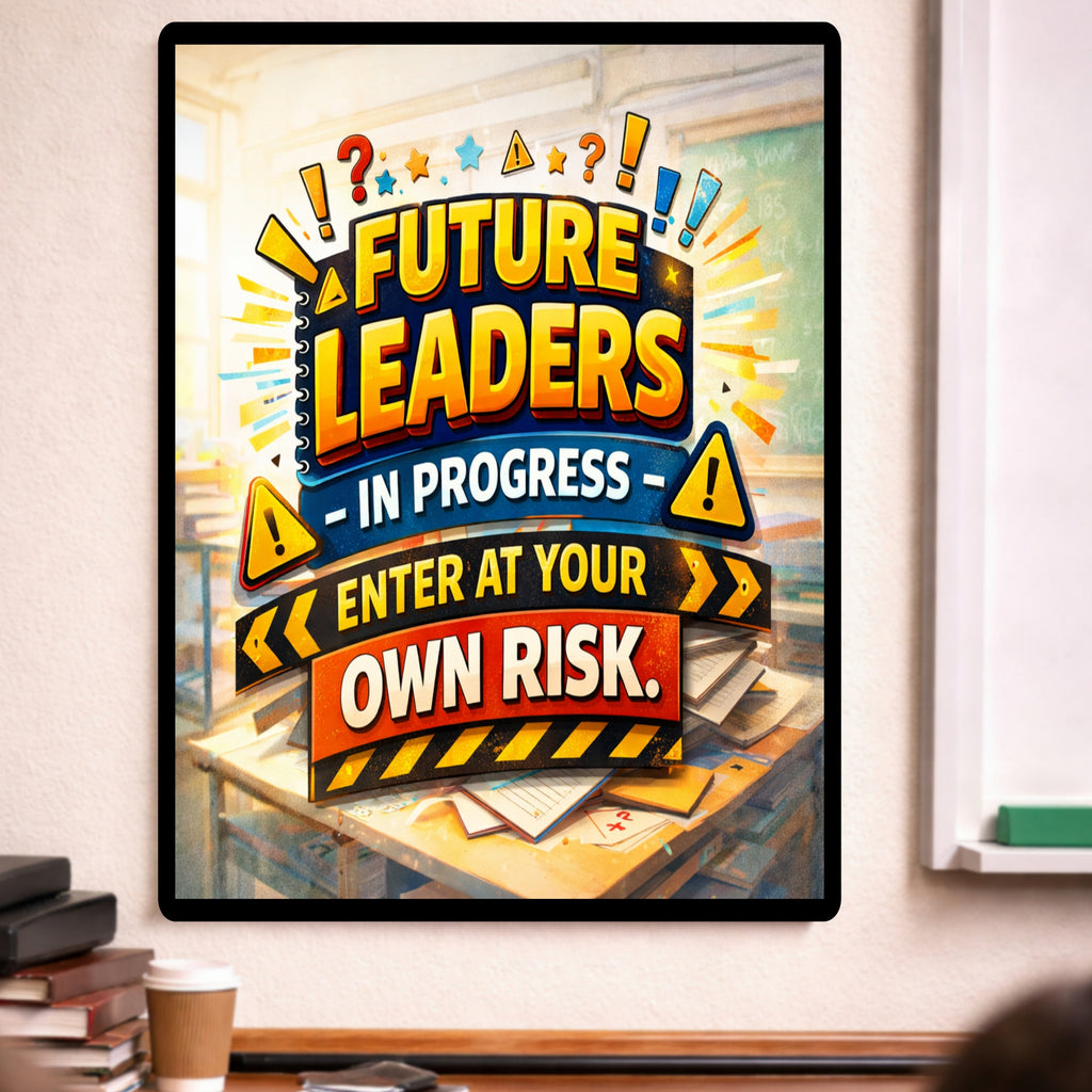 Future Leaders Classroom Sign Teacher Decor School Poster 13x19 Laminated Classroom Wall Art Motivational Student Sign