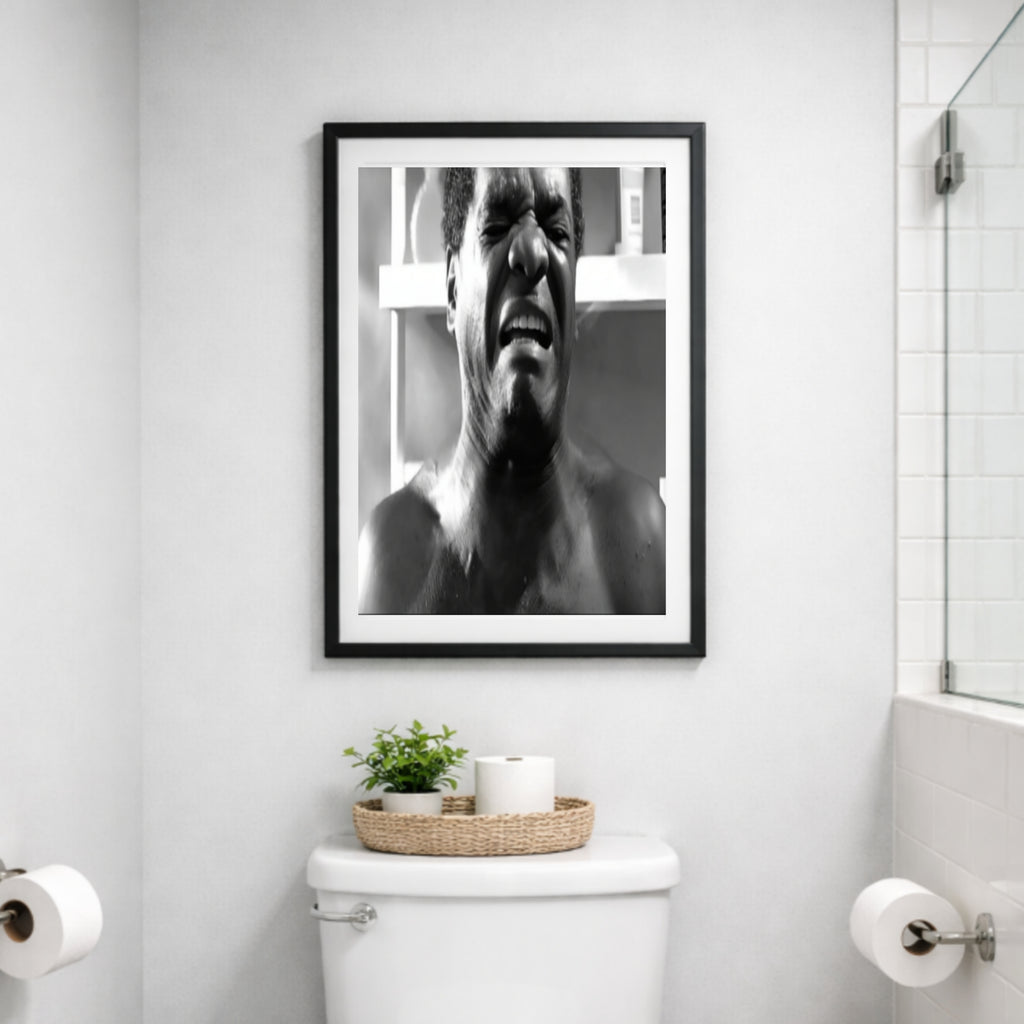 Friday Movie Inspired Wall Art – Pops & Craig Classic Scene Print | Funny Urban Nostalgia Decor | Black & White Framed Poster