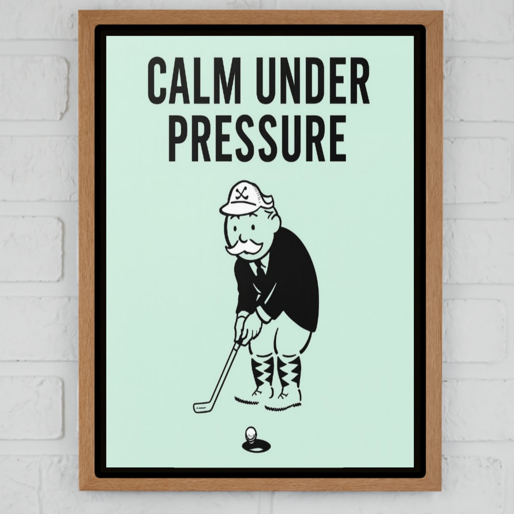 Calm Under Pressure Motivational Poster – Focus and Discipline Wall Art | 13x19 Laminated Print
