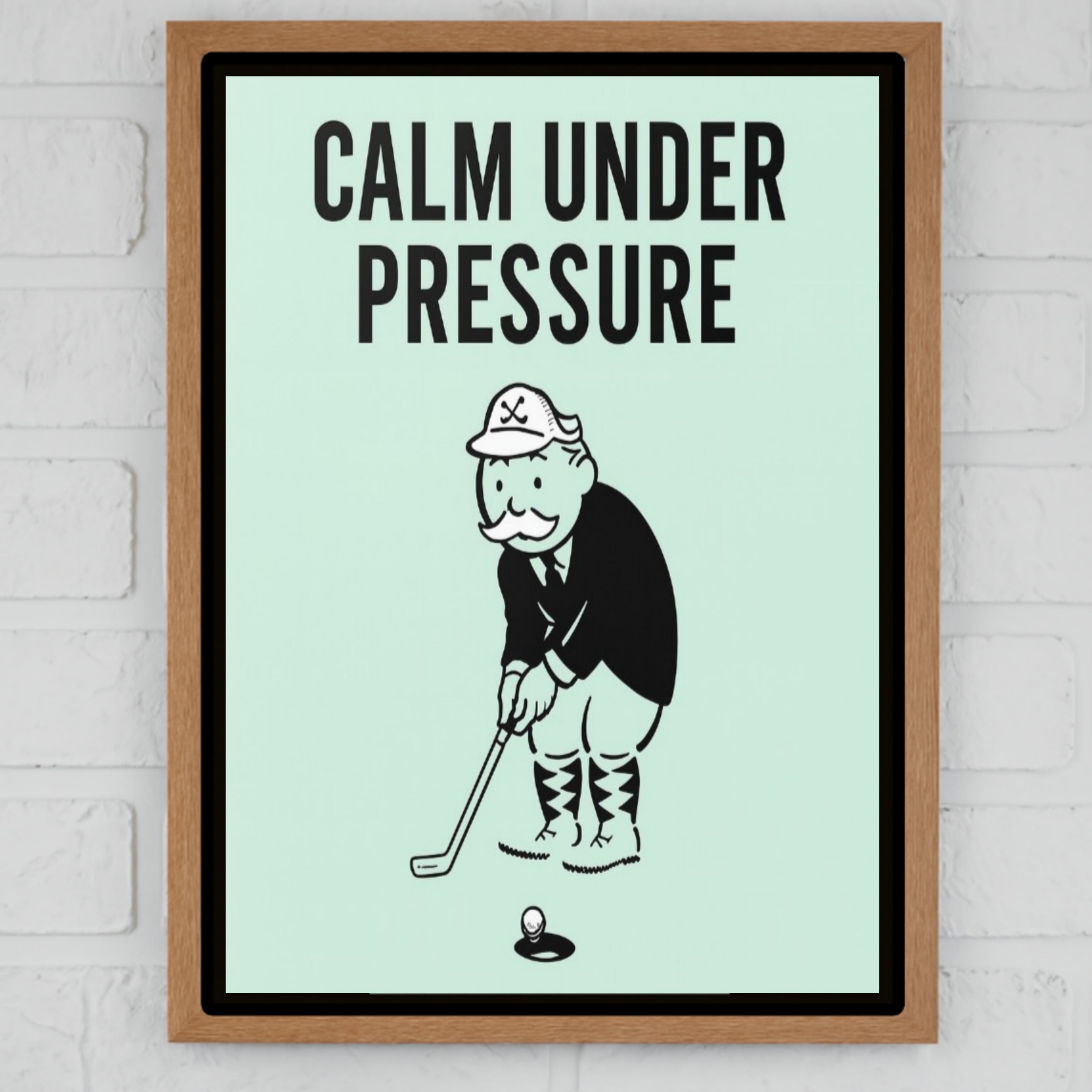 Calm Under Pressure Motivational Poster – Focus and Discipline Wall Art | 13x19 Laminated Print