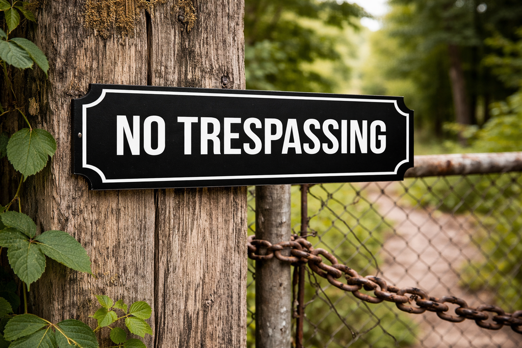 No Trespassing Signs – Multiple Styles & Colors | Outdoor Property Warning Signs or 4x11)