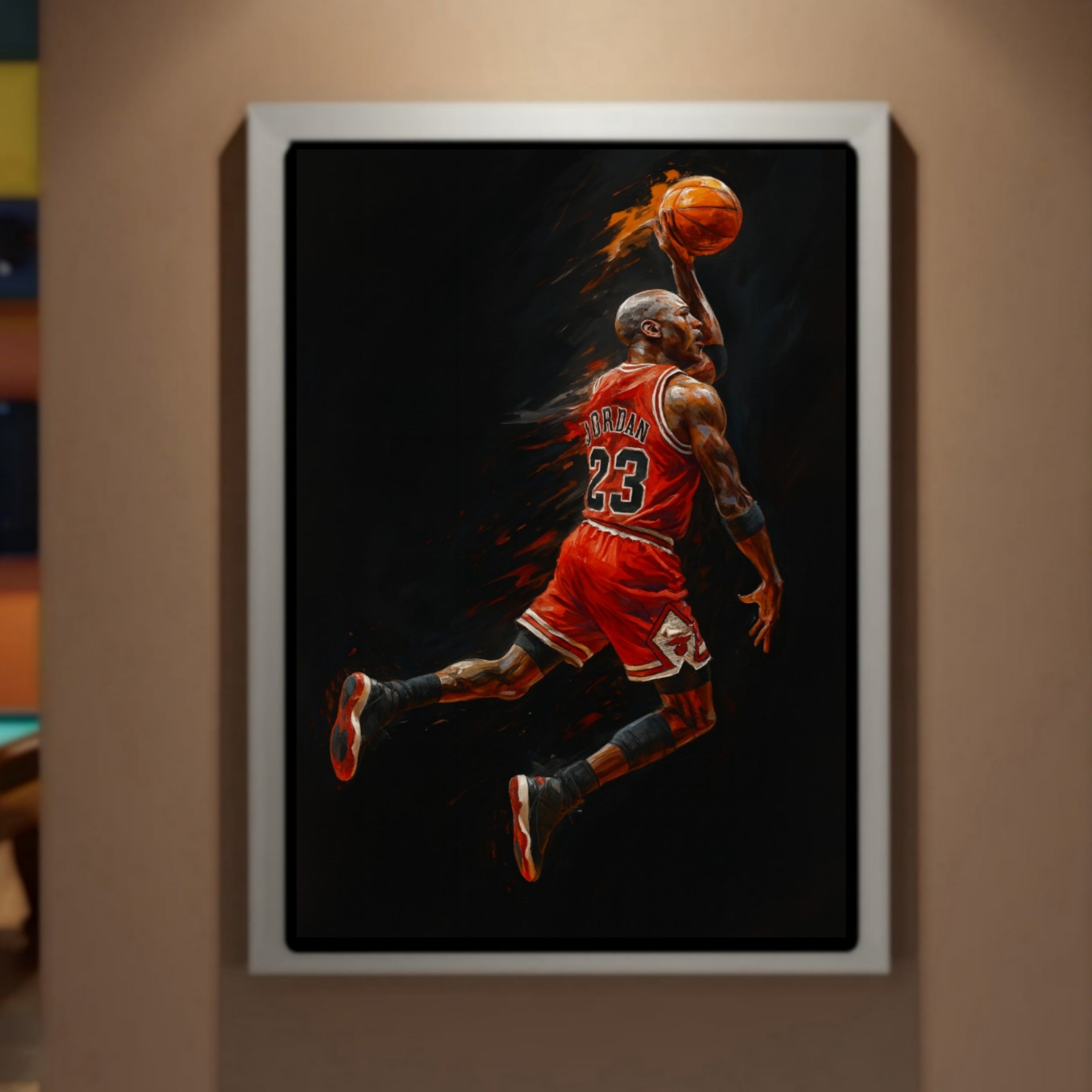 Legendary MJ Basketball Wall Art Inspired by Jordan Dunk Poster Sports Wall Decor Athlete Motivation Print 13x19 Laminated