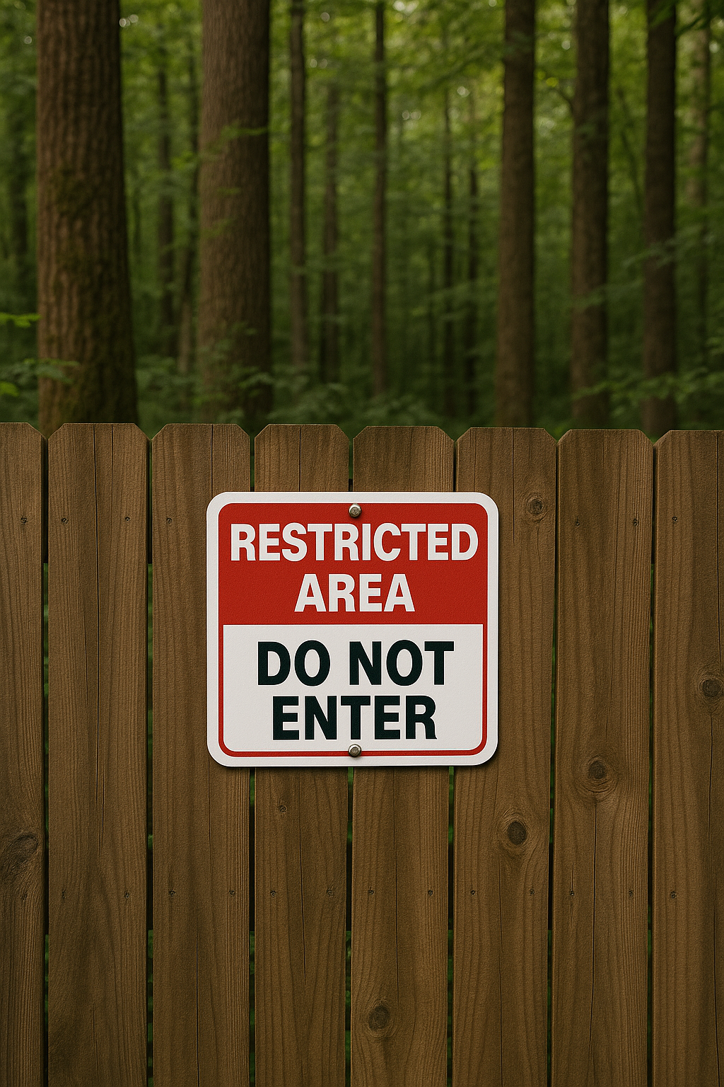 Restricted Area Do Not Enter Sign – 13x13 Security Warning Sign | Safety & Access Control Notice
