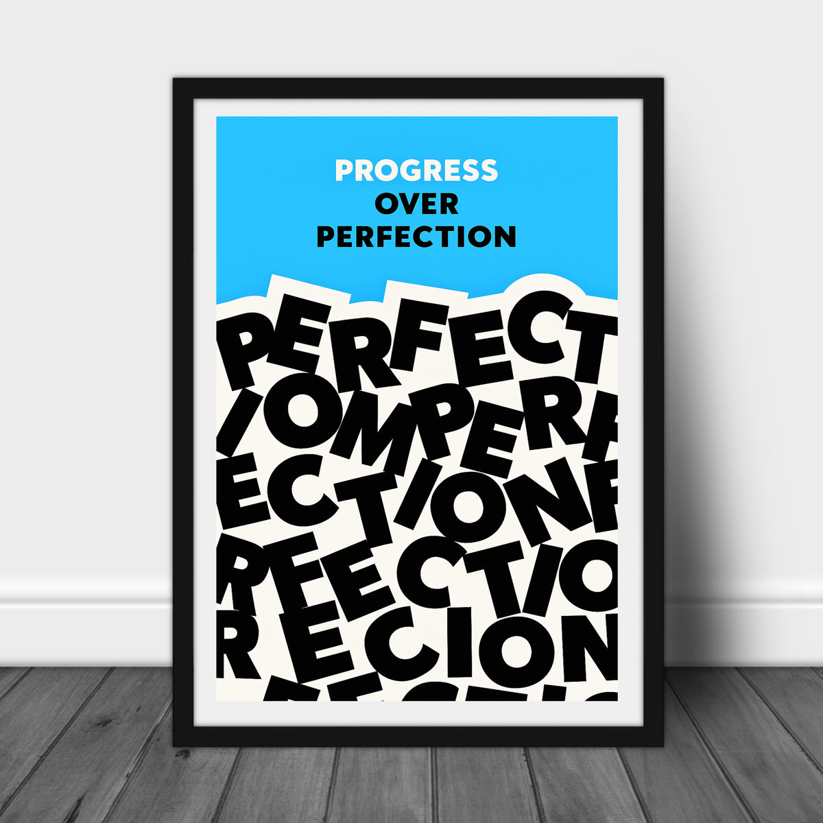 Motivational Wall Art Set Actions Over Words Purpose Over Popularity Progress Over Perfection Success Mindset Decor 13x19 Laminated