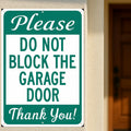 Please Do Not Block the Garage Door Sign – Parking Warning Sign | Home Driveway Notice