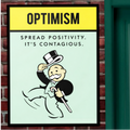 Optimism Spread Positivity Wall Art – Positive Mindset Laminated or Framed| Inspirational Office Decor
