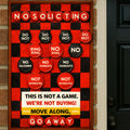 No Trespassing Chess Sign Keep Out Or Pay The Price 13x19 Laminated Warning Sign Unique Strategy Design Home Security Decor