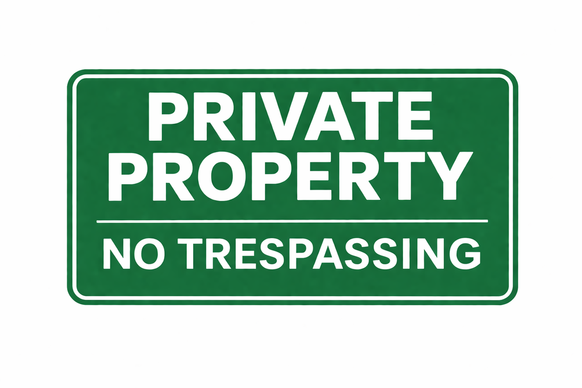 Private Property No Trespassing Signs – Multi-Color Set | Durable Outdoor Warning Signs (6x9