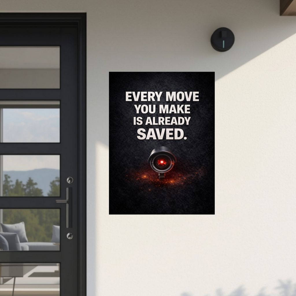 Security Camera Warning Sign 13x19 Laminated Outdoor Sign Every Move You Make Is Already Saved Porch Protection Surveillance Sign
