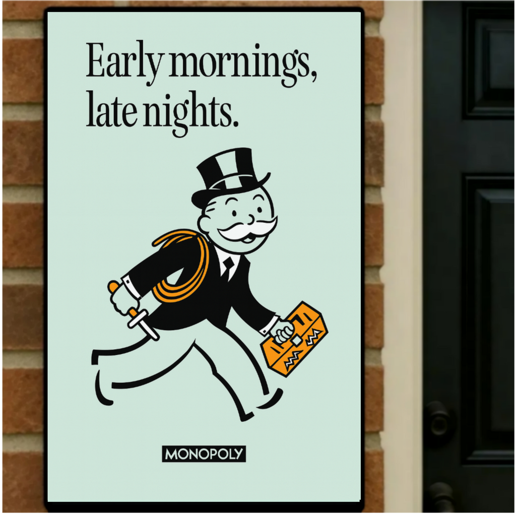 Early Mornings Late Nights Motivational Poster – Hustle Mindset Wall Art | 13x19 Laminated Print
