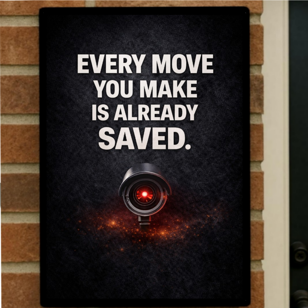 Security Camera Warning Sign 13x19 Laminated Outdoor Sign Every Move You Make Is Already Saved Porch Protection Surveillance Sign