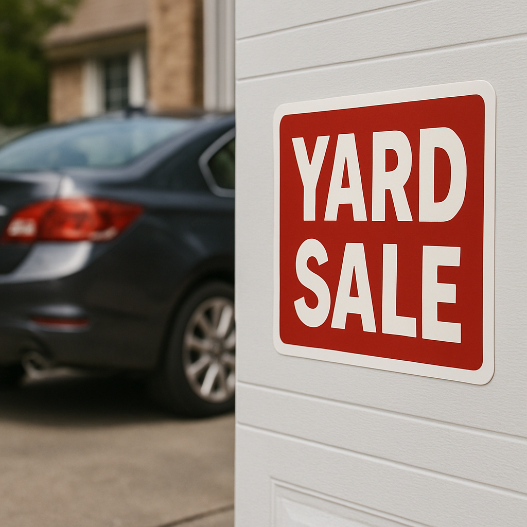 Yard Sale Sign – 19x13 Outdoor Garage Sale Sign | Bold Lawn & Driveway Sale Display