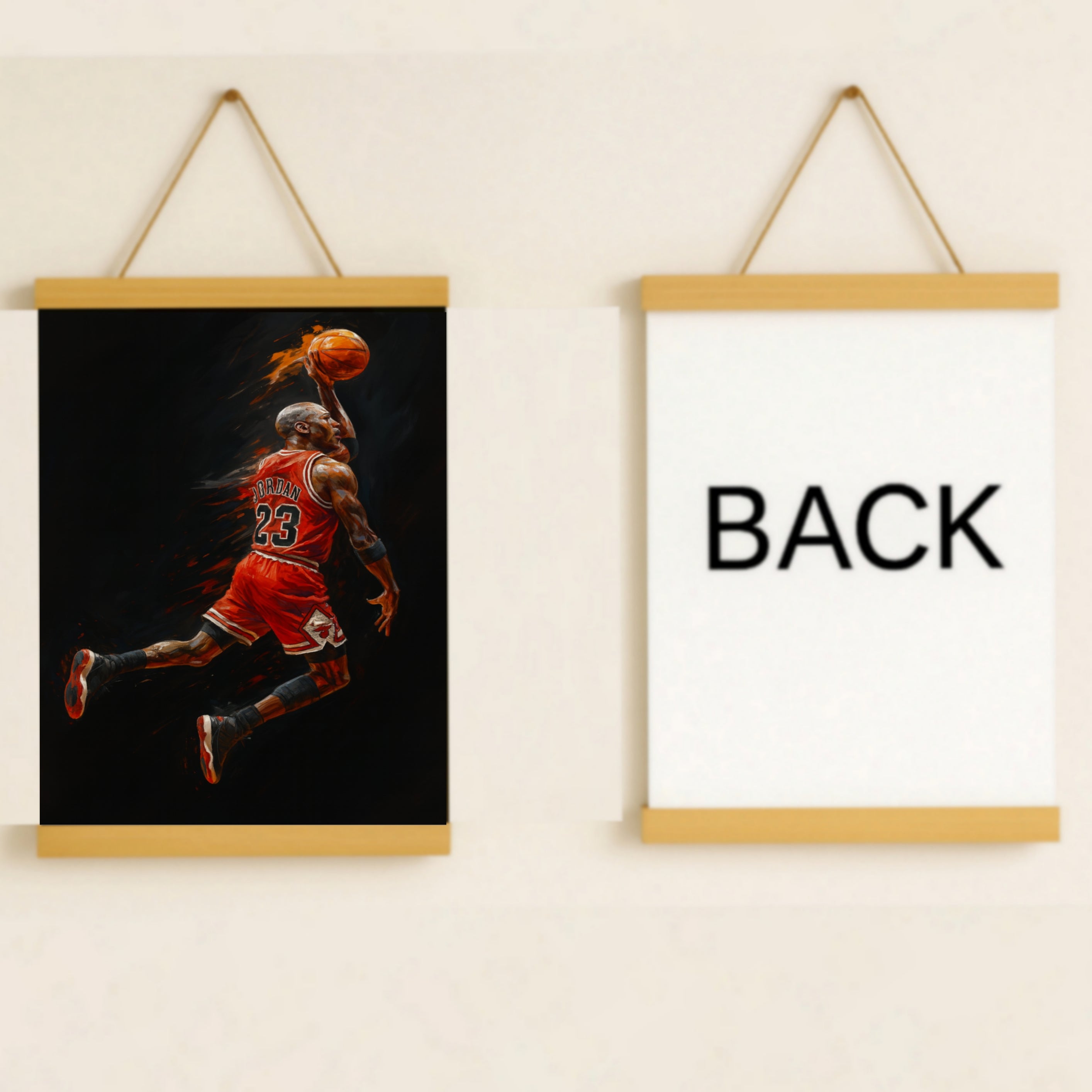 Legendary MJ Basketball Wall Art Inspired by Jordan Dunk Poster Sports Wall Decor Athlete Motivation Print 13x19 Laminated