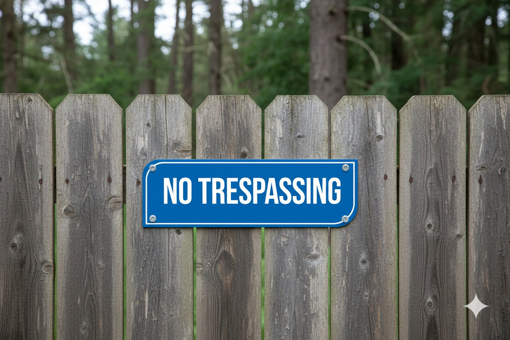 No Trespassing Signs – Multiple Styles & Colors | Outdoor Property Warning Signs or 4x11)
