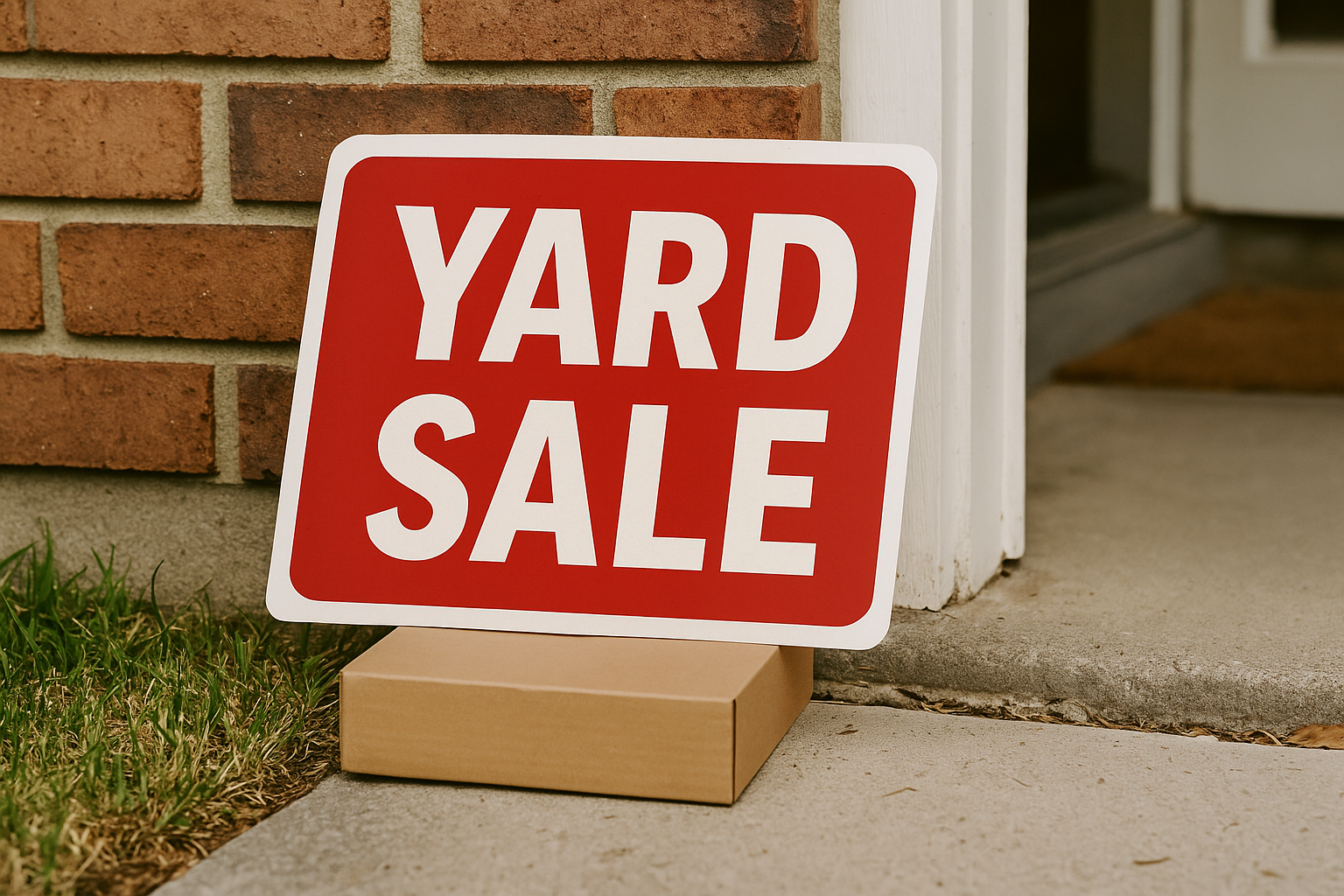Yard Sale Sign – 19x13 Outdoor Garage Sale Sign | Bold Lawn & Driveway Sale Display