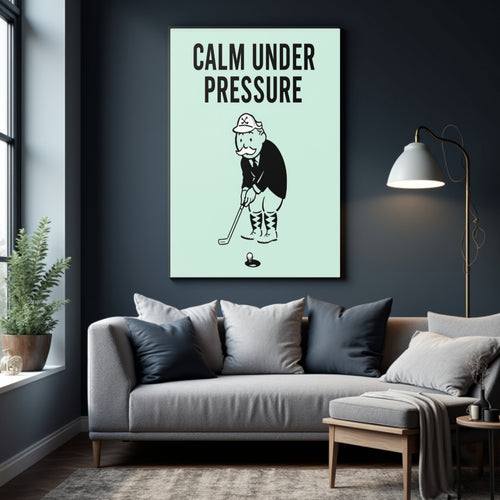 Calm Under Pressure Motivational Poster – Focus and Discipline Wall Art | 13x19 Laminated Print