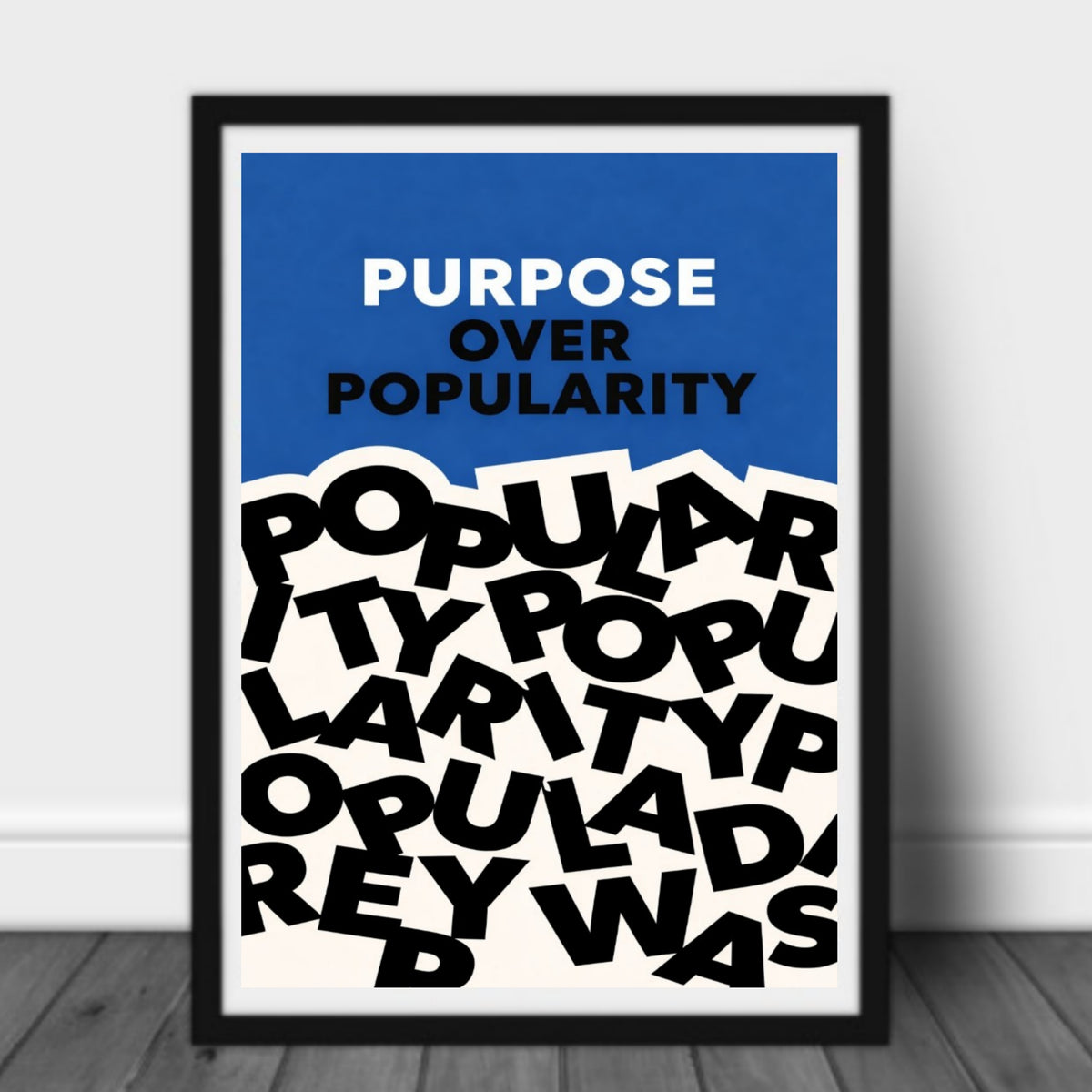 Motivational Wall Art Set Actions Over Words Purpose Over Popularity Progress Over Perfection Success Mindset Decor 13x19 Laminated