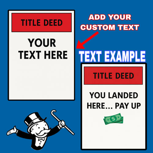 Custom Title Deed Sign Personalized Warning Sign Property Sign 13x19 Laminated Custom Text Sign Home Security Decor