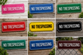 No Trespassing Signs – Multiple Styles & Colors | Outdoor Property Warning Signs or 4x11)