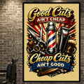Good Cuts Ain’t Cheap Barber Poster 13x19 Laminated Barber Shop Decor Haircut Sign Funny Barber Wall Art