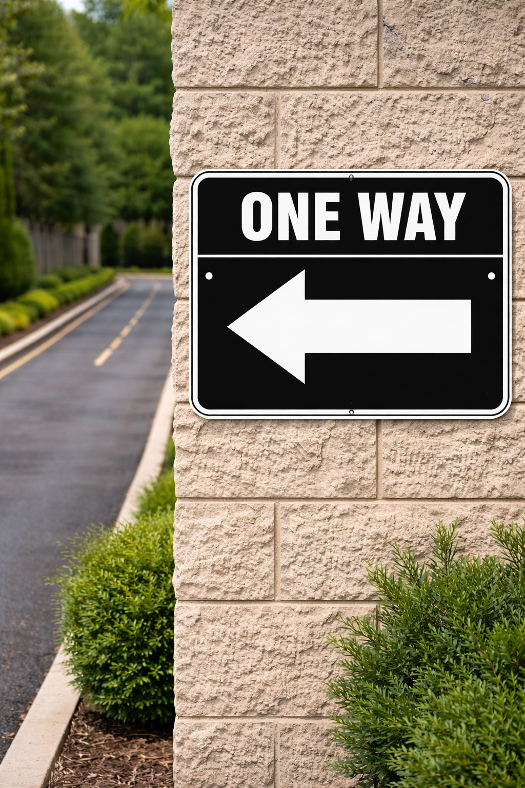 One Way Left Arrow Sign 12x12 – Directional Traffic Sign, Driveway Garage Business Sign, Laminated Aluminum Backing Weather Resistant