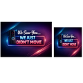 Funny Doorbell Camera Sign – “We Saw You… We Just Didn’t Move” | Smart Home Humor Wall Art